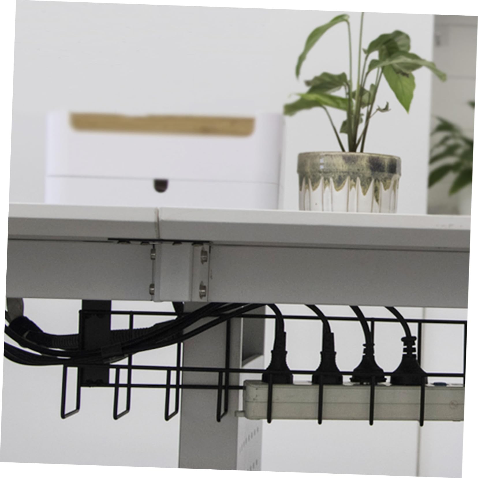 DOITOOL Estante De Almacenamiento De Alambre para Organizar Cables Escritorio Estante De Hierro para Guardar Cables para Uso Oficina