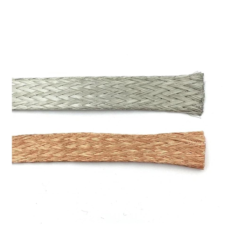 2 4 6 8 10 12 ~ 28 mm ocynowana miedziana tuleja zwijana, pleciona tuleja kablowa, termokurczliwa, rękawy ochronne na kable, czerwona miedź, 5 m szerokości 18 mm