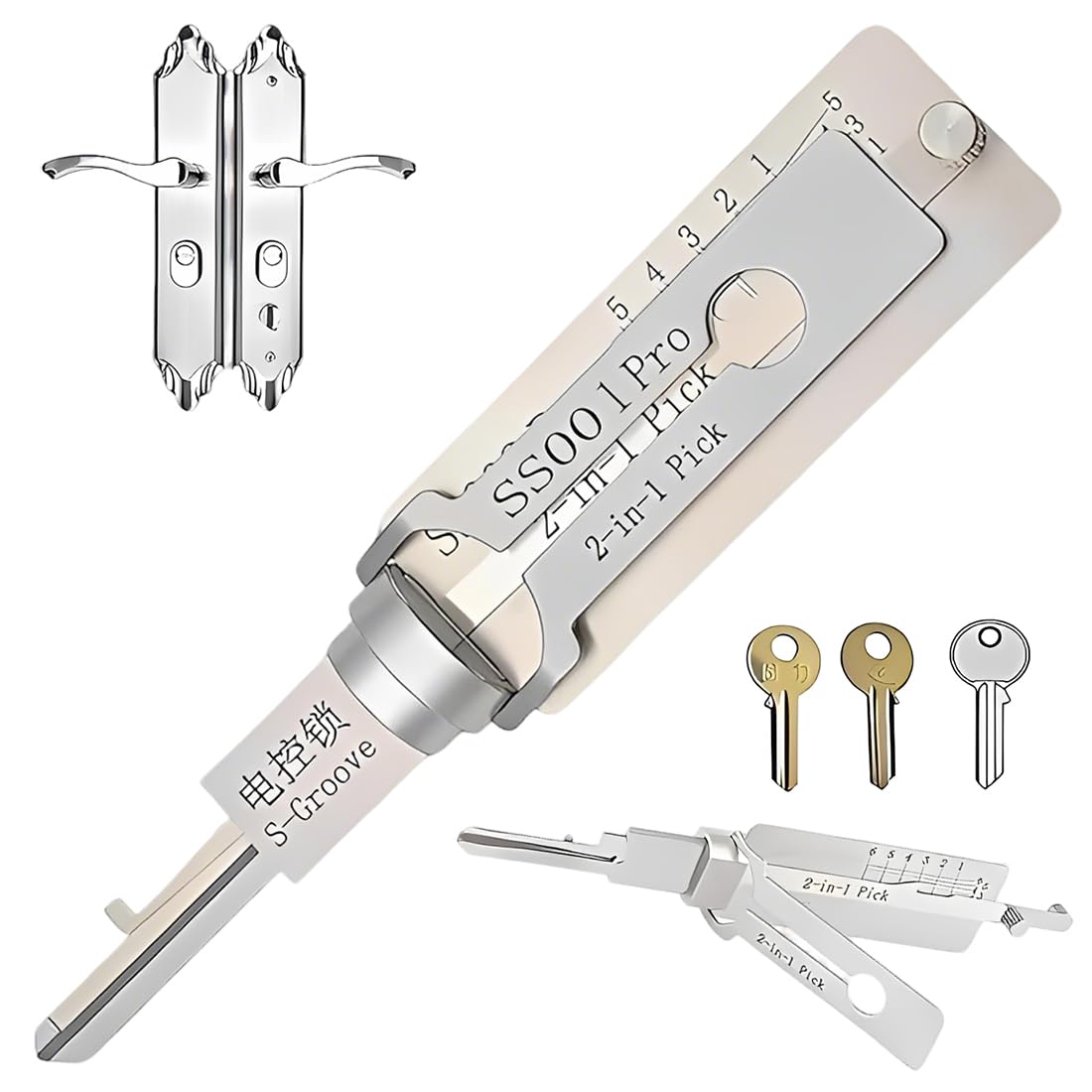 Lock Picking kit Opener Tool, Gadgets for Men,Professional Lock Opener Tool for Beginners and Locksmiths(SOO1 PRO)