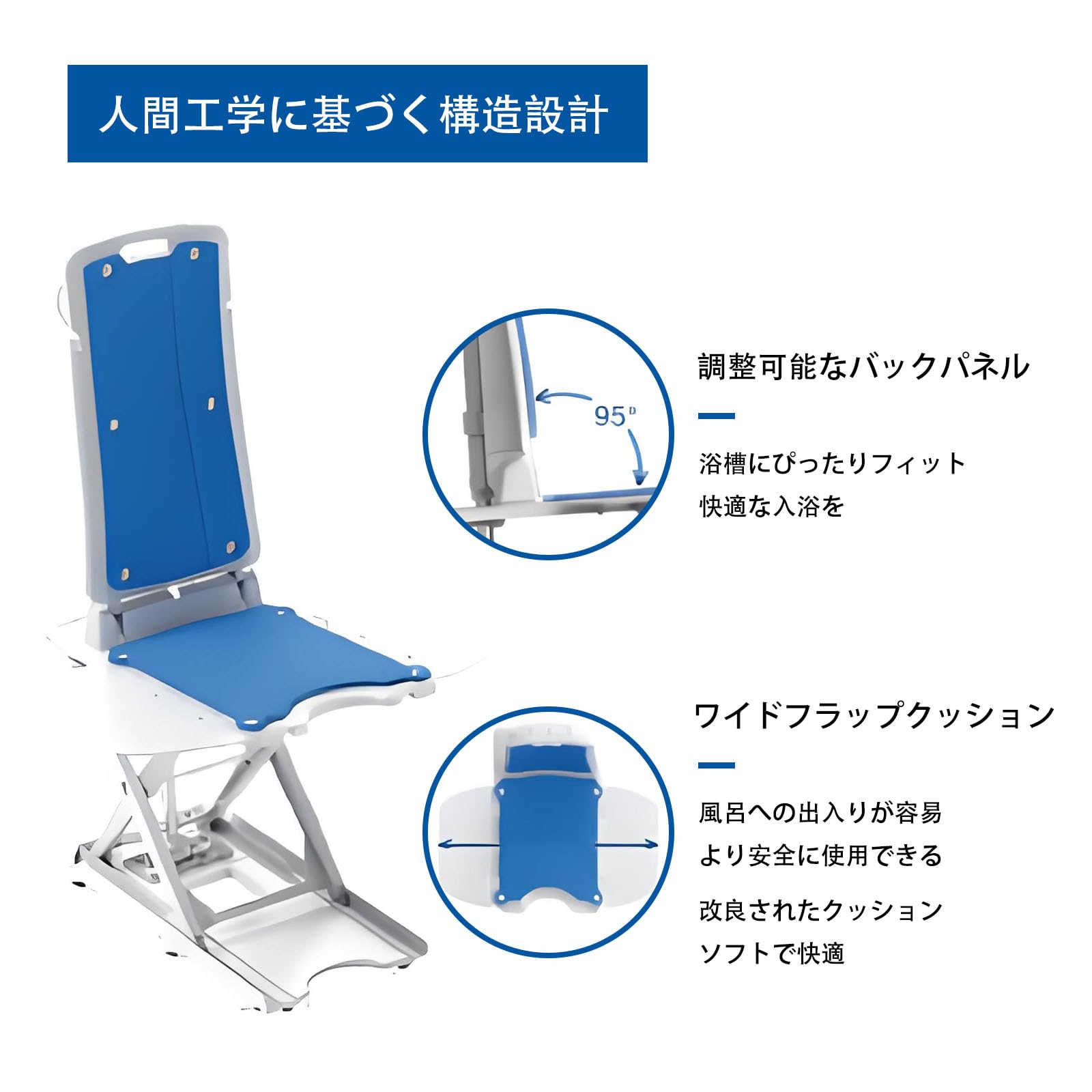 介護用 入浴補助椅子 リクライニング式 Amazon.co.jp: 電動式入浴補助椅子 浴槽用昇降チェア リクライニング