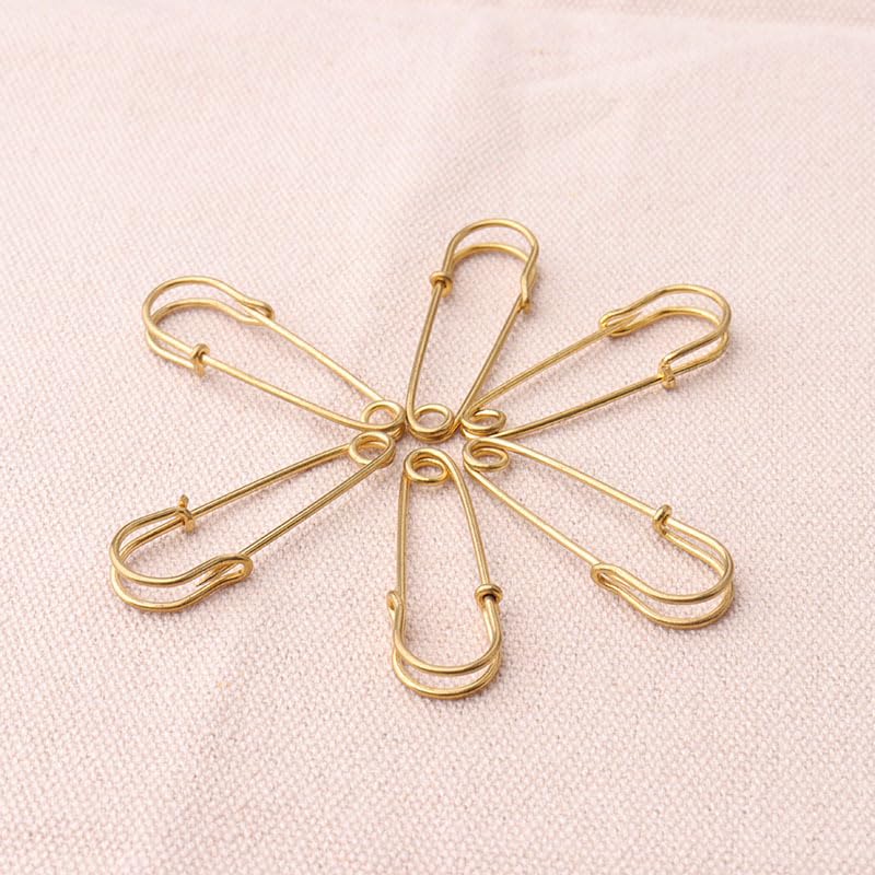 KIZAMI 25mm200pcs Grandes épingles en métal de sécurité, épingles à Boutons de Pull, épingles de quincaillerie, utilisées pour Les Bijoux de Bricolage, Les vêtements, Les Accessoires de