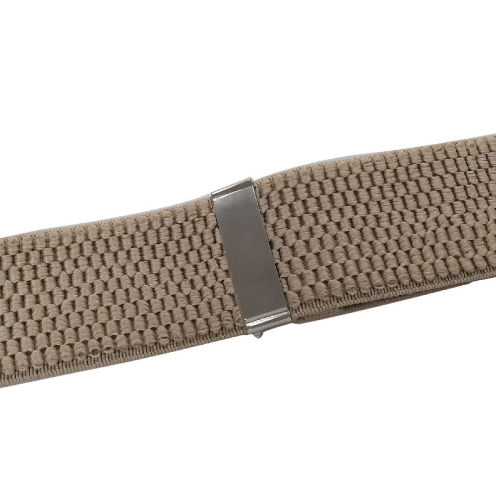 X Form Tirantes de Alta Resistencia, Tirantes for Hombre de 3,5 x 120 cm, elásticos, Ajustables, con 4 Clips Resistentes, Tirantes for Pantalones con Espalda en X