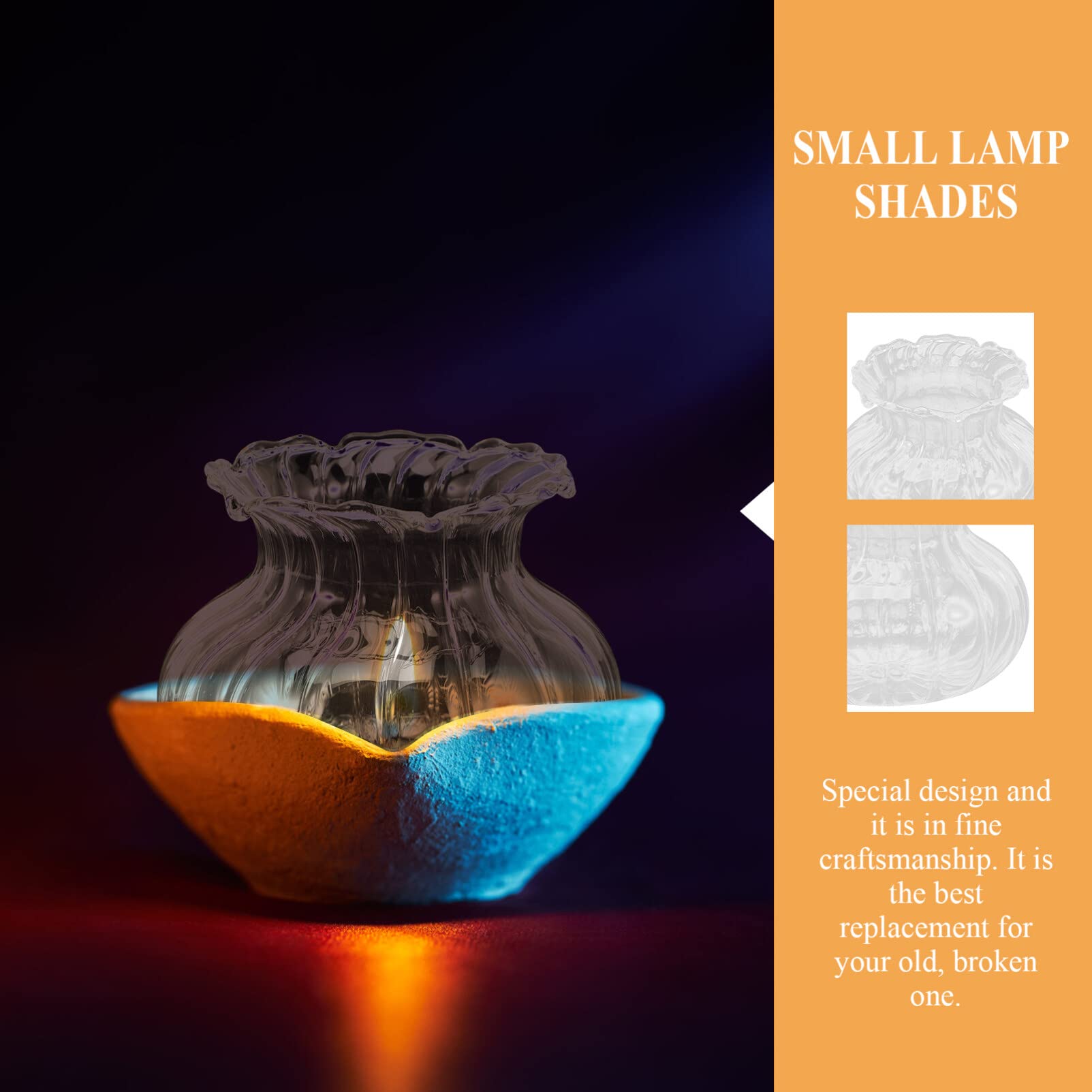 Glas-Öllampen-Schornstein – Vintage Stil, 14x10 Cm, Transparent, Für Kerosinlampen & Dekoration