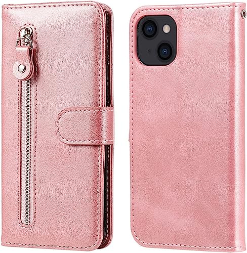 Étui en cuir premium iPhone 14 Pro Max avec fermeture éclair et finitions main