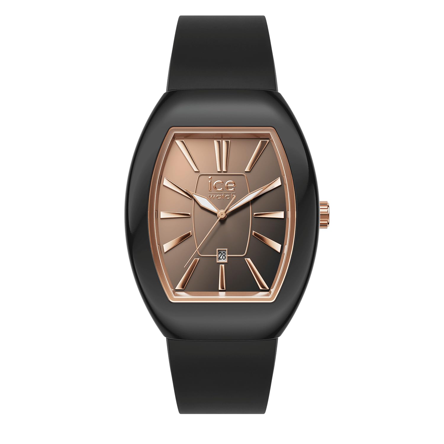 Ice-Watch - ICE boliday Dome Black sunset RG - Women's wristwatch with silicon strap - 024032 (Small)