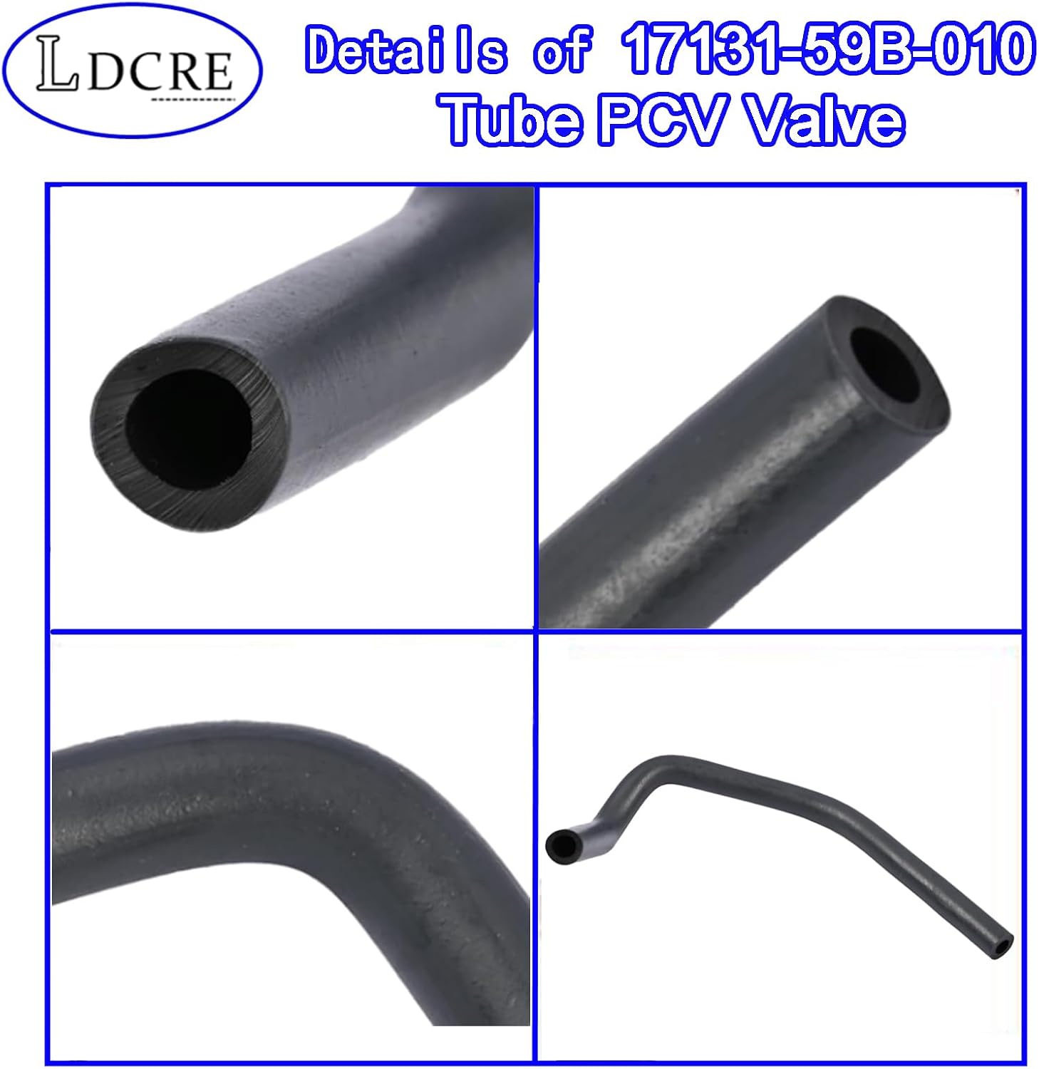 17131-59B-010 Tube PCV Valve,Compatible with Honda Civic 2016-2021 / CR-V 2017-2021 / Accord 2018-2021,PCV Hose Tube Replace 1713159B010 17131-59B-010