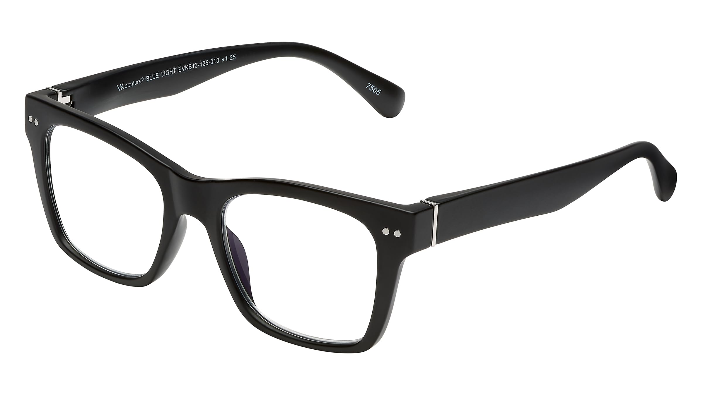 VK CoutureSAV Eyewear, Blue Light Readers, Barcelona, +2.00, Black