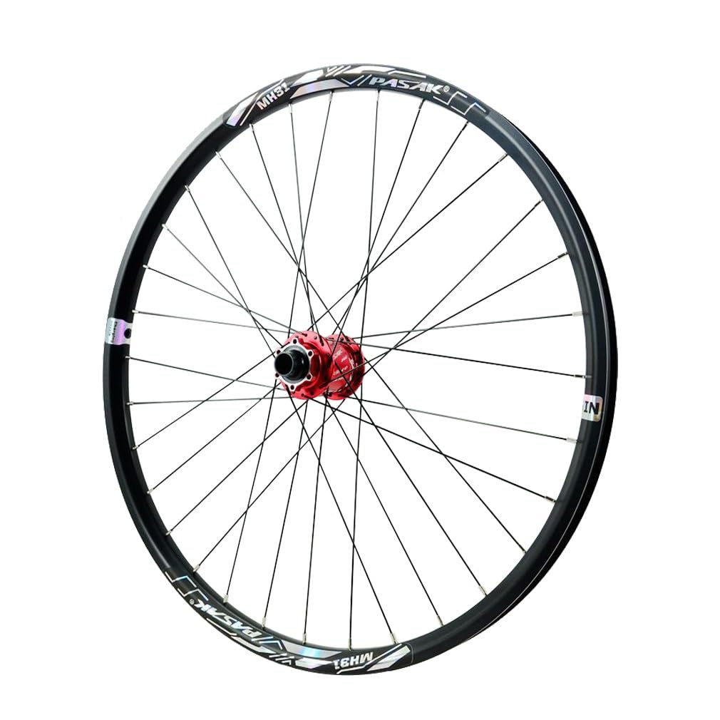 Juego De Ruedas Delanteras Y Traseras para MTB 26" 27,5" 29" Eje Pasante 110 * 20/142 * 12mm, Llanta De Doble Capa para Cassette De 7-12 Velocidades, Freno De Disco