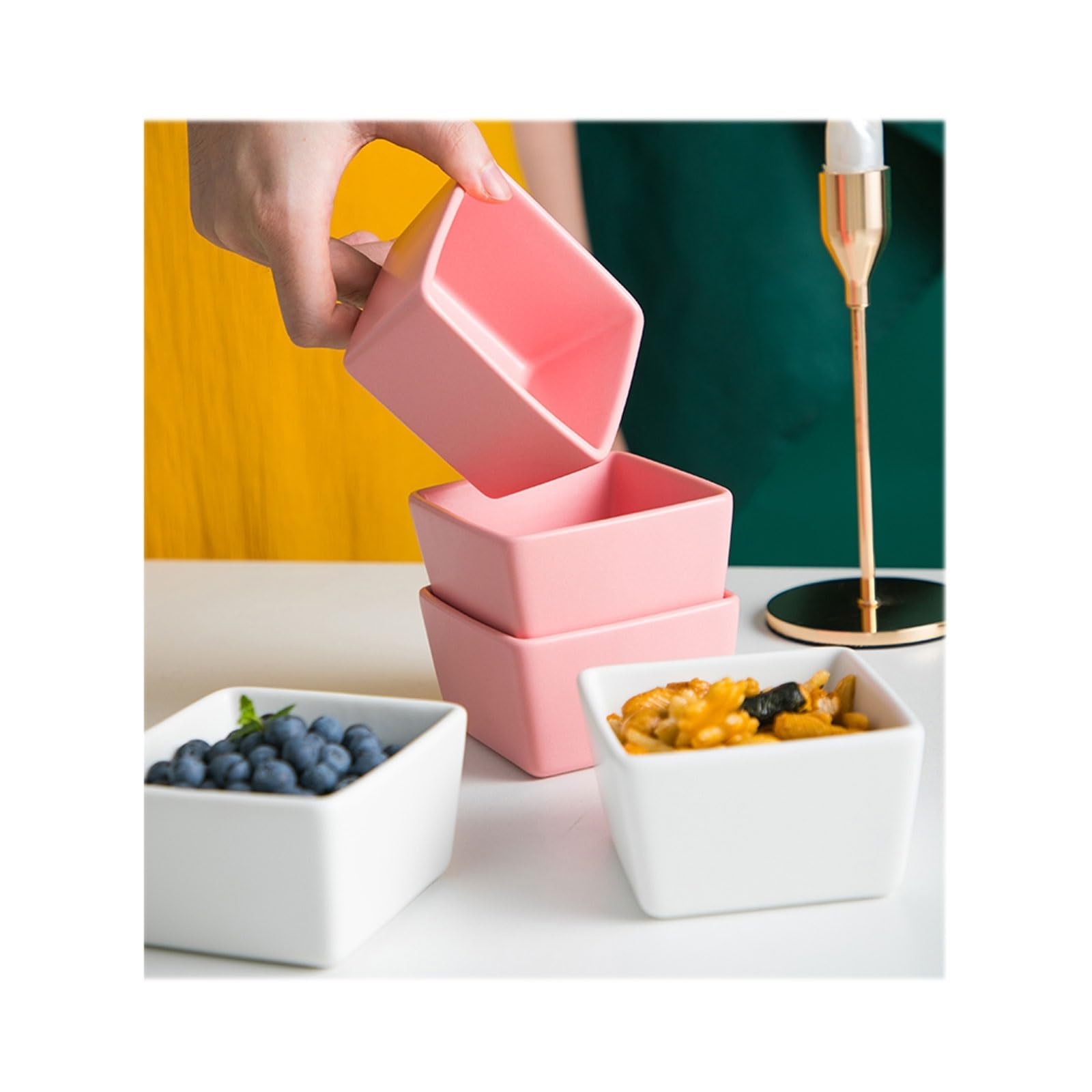 Snackteller Dip-Schüssel-Set, 5-teiliges Saucenschüssel-Keramik-Gewürzteller-Set, Snack-Essteller, Sushi-Schüssel Dessertteller