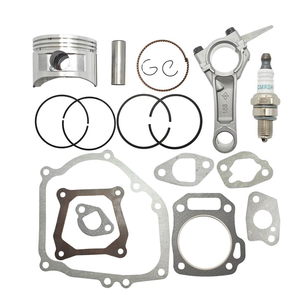 Kit de Anillos pistón 68 mm Compatible con GX160, biela y Juego Completo Juntas, for Motor generador 4 Tiempos 5, HP Parte