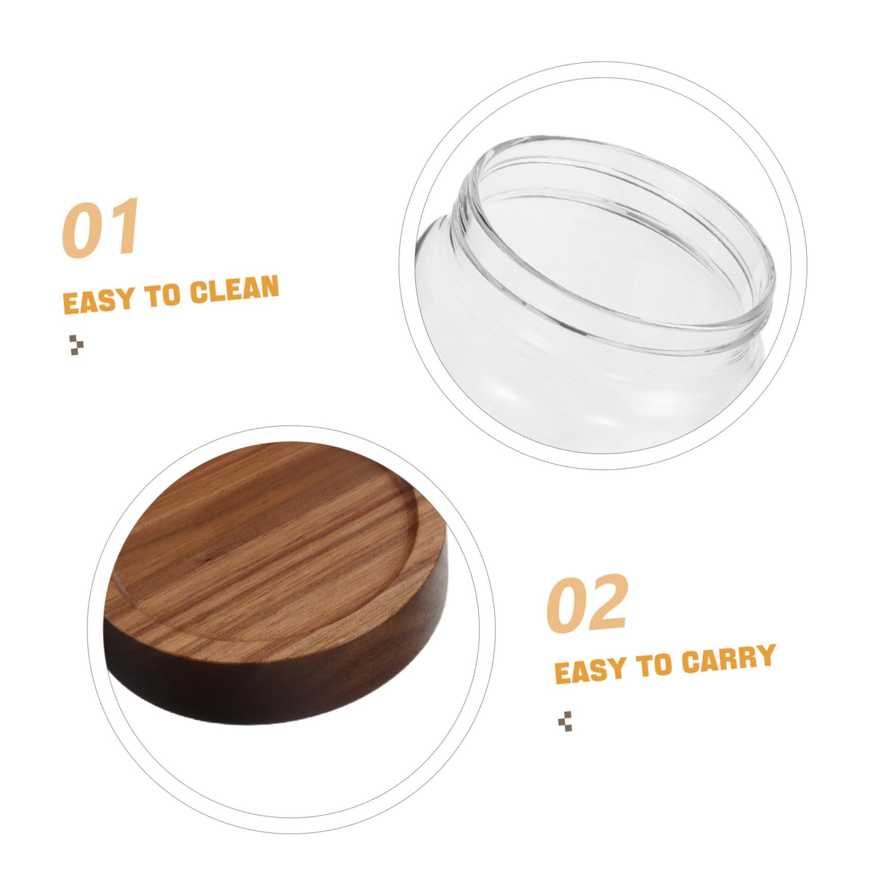 PRETYZOOM 4 Pezzi Barattolo in vetro borosilicato alto vaso alto in vetro borosilicato Contenitori barattoli da tè per tè sfuso barattolo caramelle Trasparente