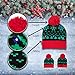 Light Up Christmas Hat Beanie - Colorful Led Stylish Beanie Hat Unisex Winter Flashing Cotton Knit Snow Accessory for Adults Women Boys Children with 2 Extra Batteries Santa Gift for Christmas Holiday