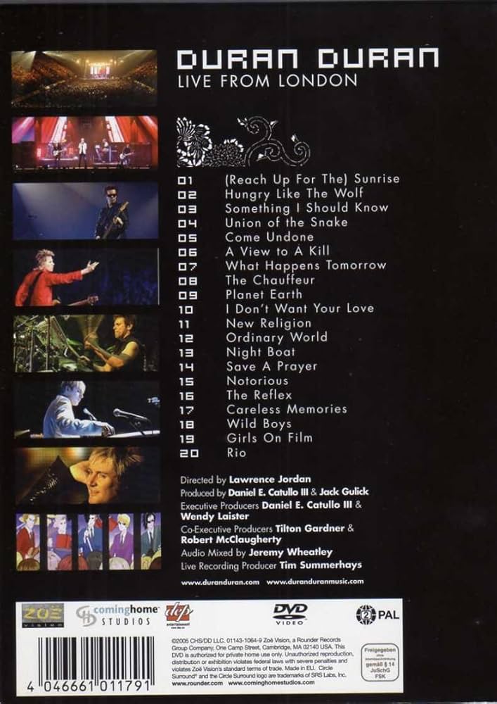 DVD初回限定　デュランデュラン　ライブフロムロンドン　ライブCD、メガネ付き Amazon.co.jp: Duran Duran : Live from London : DVD