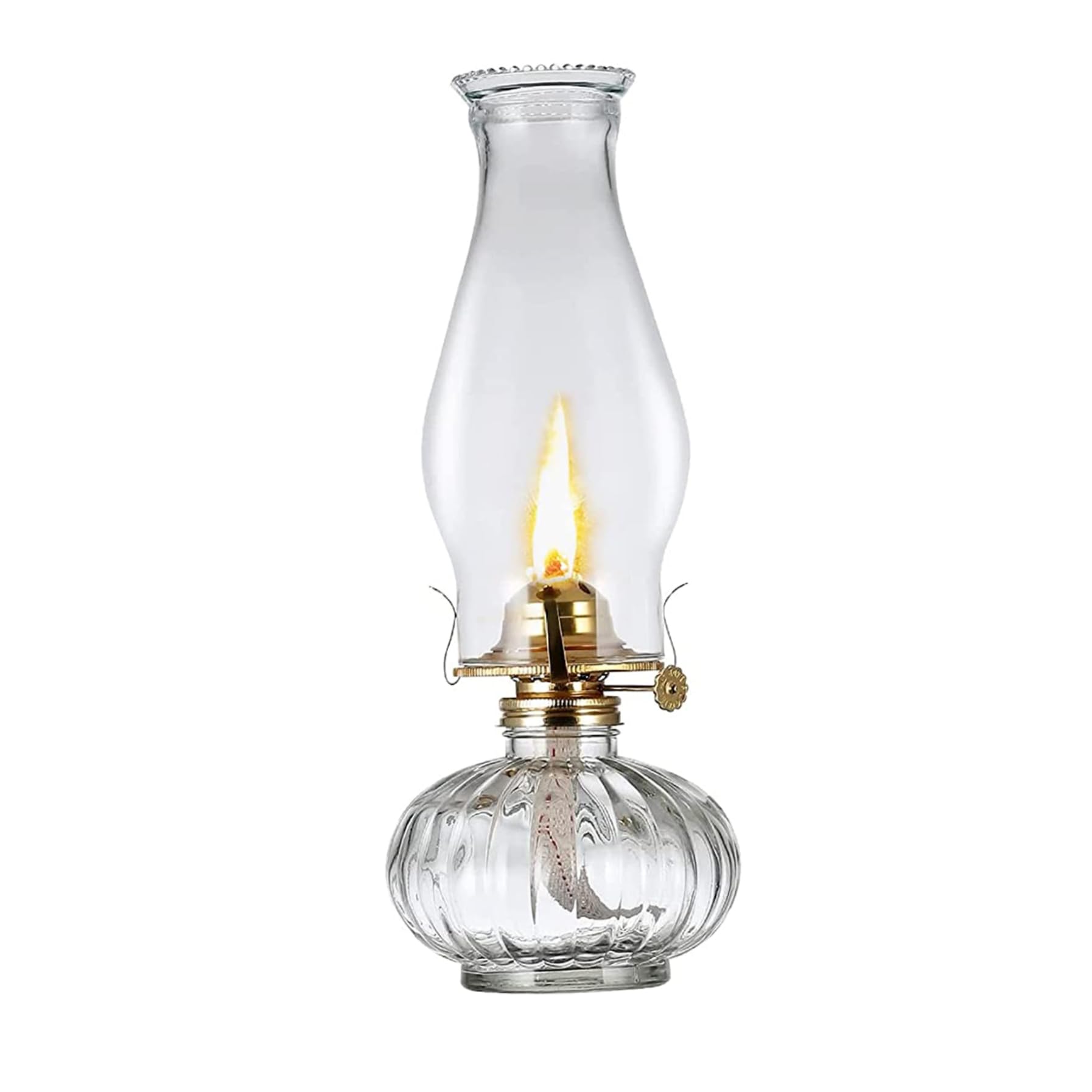 Aetherize Oil Lamp Glass Kerosene Lantern Vintage Glass Kerosene Lamp Hurricane for Indoor Use hurricane