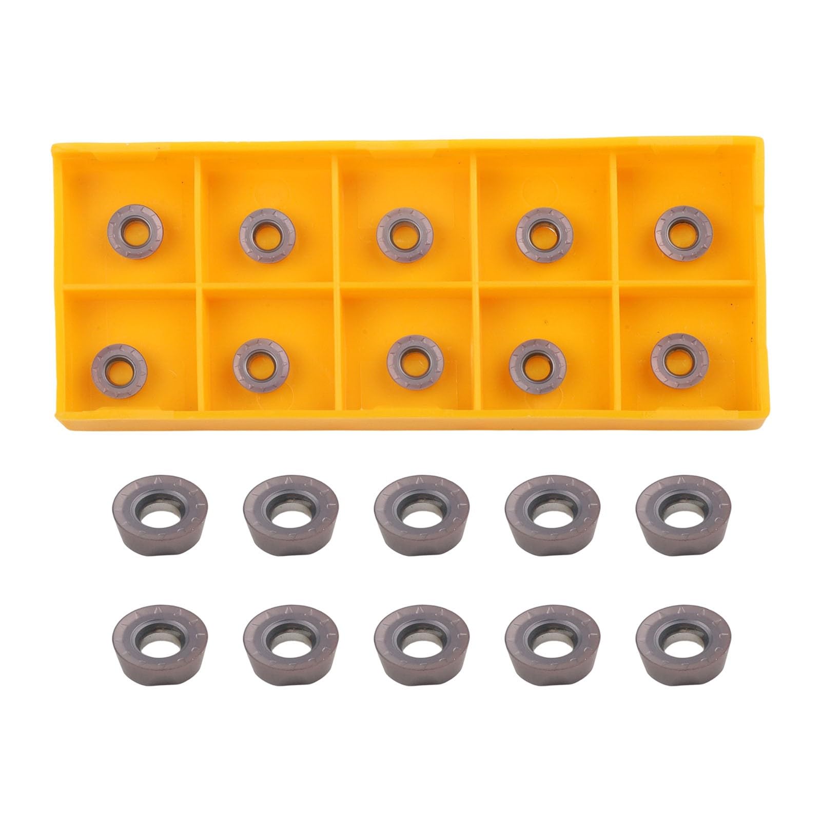 10PC Turning Inserts RPMT08T2M0E-JS BP1125 Carbide Insert Blade Lathe Milling Cutter Insert RPMW08 For CNC Lathes Power Tool