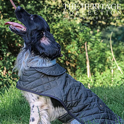 Ancol Heritage Quilted Dog Coat X Large, dark green, 60cm - Image 3