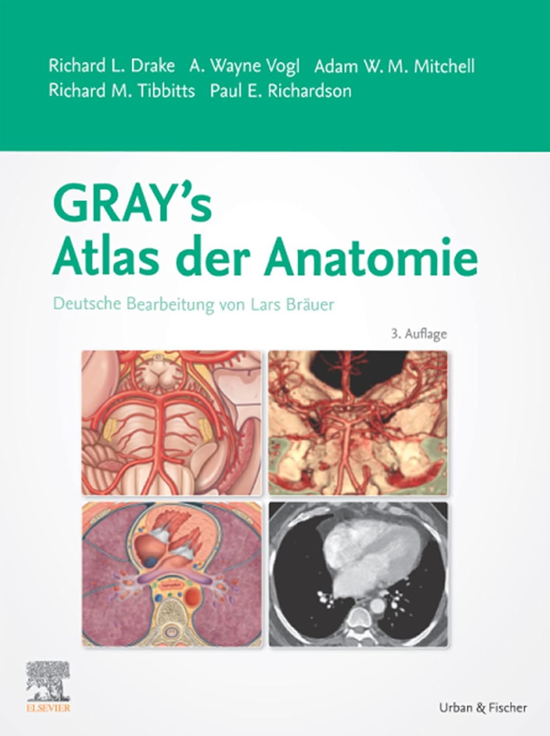 Gray's Atlas der Anatomie: Deutsche Bearbeitung von Lars Bräuer (VORKLINIK - Lehrbuch - Urban & Fischer-Verlag) (German Edition)