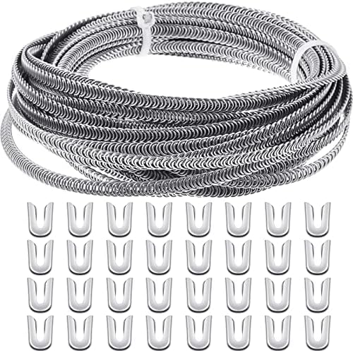 10 Yards Corset Boning for Sewing Spiral Metal Boning with 32 Tips Stainless Steel Corset Boning Stays 1/4" Boning for Sewing Costumes Making
