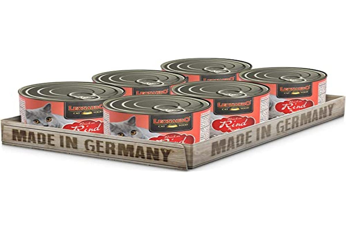 Leonardo Quality Selection [6 x 200 g / 400 g / 800 g Multipack] Cereal-Free Wet Food for Cats Wet Food Complete Food in 3 Different Colours Sizes:, 200 g