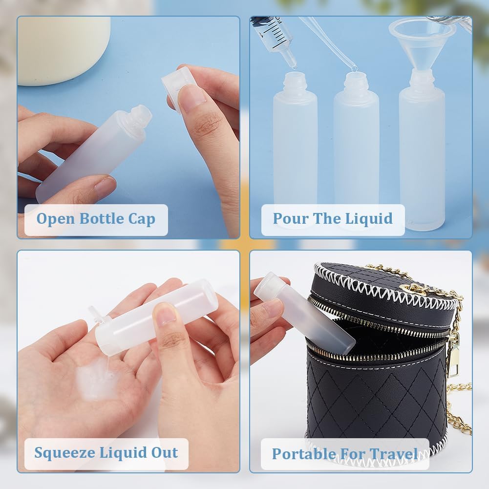 Reusable Glass Travel Bottle Set (4-Pack) view 4