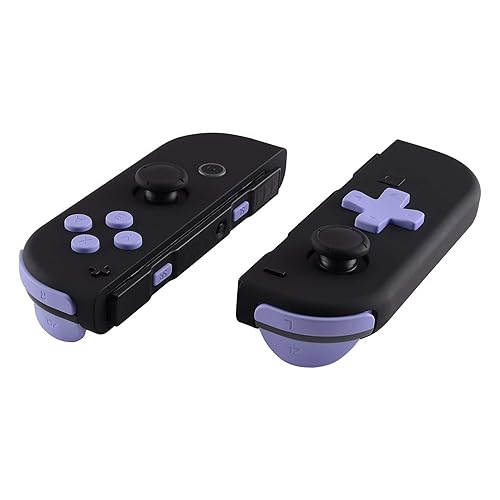 Light Violet D-pad ABXY Keys SR SL L R ZR ZL Trigger Buttons Springs, Replacement Full Set Buttons Fix Kits for Nintendo Switch & Switch Oled Joycon