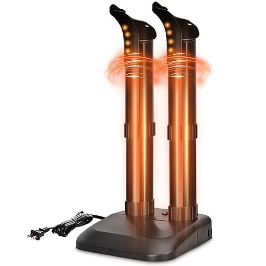 TRUSTECH Electric Shoe Dryer - Boot Dryer with Switch Control, Fast Drying and Overheat Protection, Constant Temperature & Super Quiet, Suitable for Snow Boots, Socks and Shoes