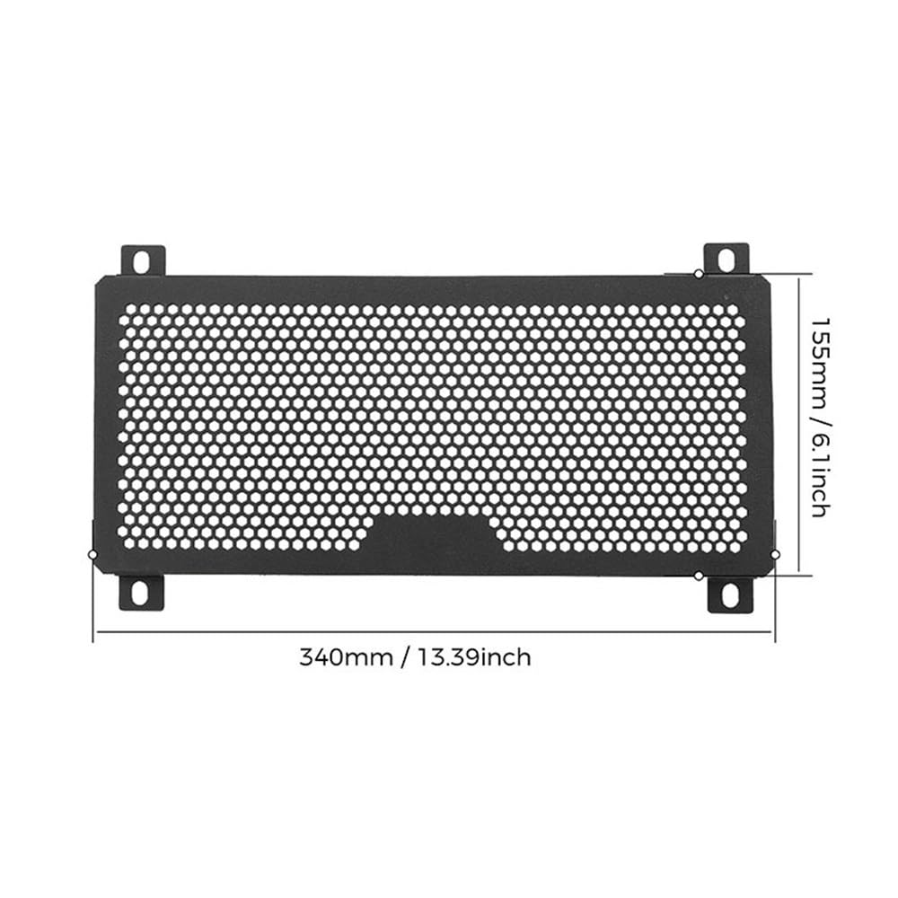 Radiatore Protezione Per Motociclette, Protezione Radiatore Nera | Per Motociclette, Protezione Radiatore Nera, Griglia Di Copertura, Parti Per Z 500 Z500 SE ABS 2024 2025