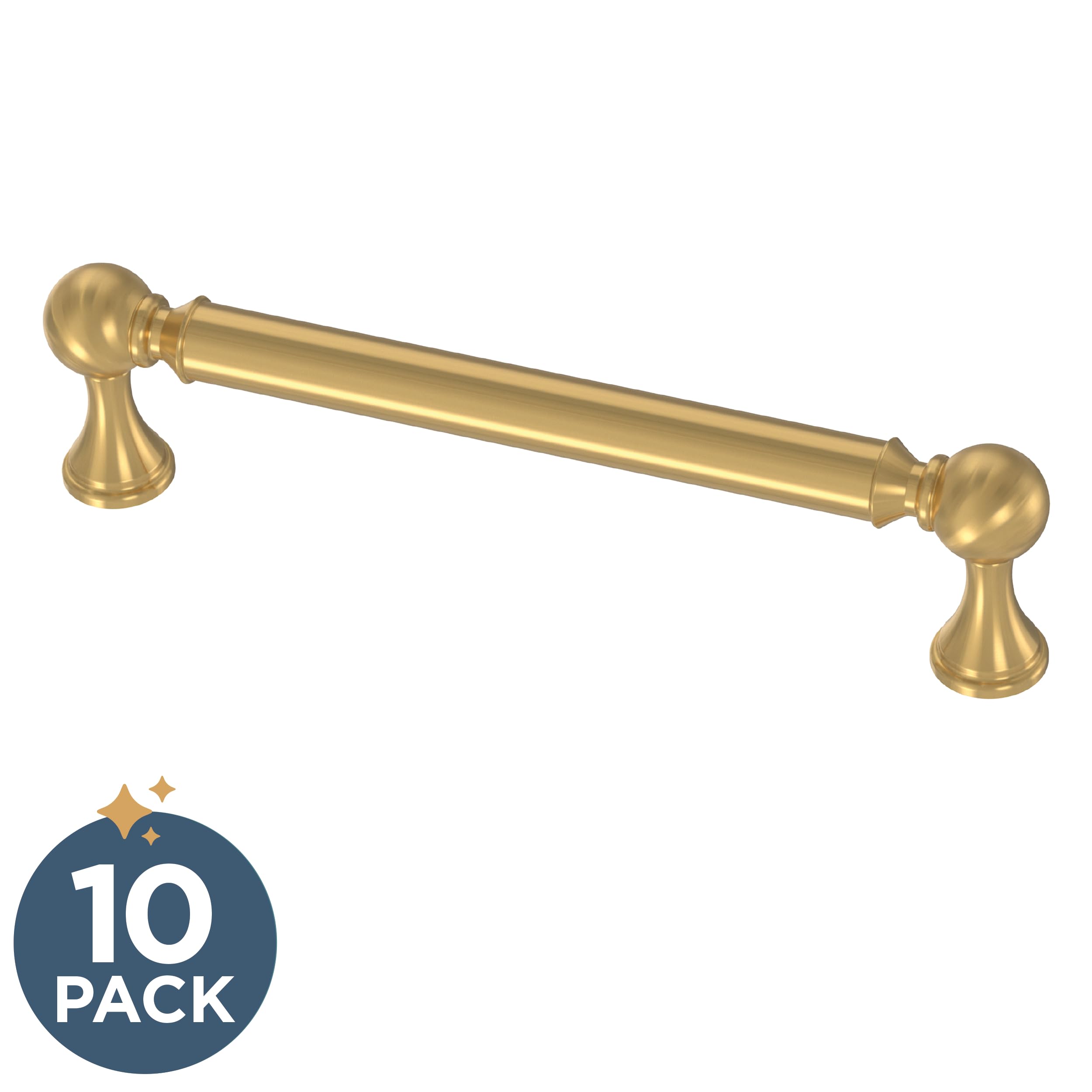 Franklin Brass Classic Farmhouse Schrankgriffe, 14 cm Lochmitte, moderne goldfarbene Küchengriffe, Hardware für Kommoden, Schubladen, Möbel P41930C-117-B