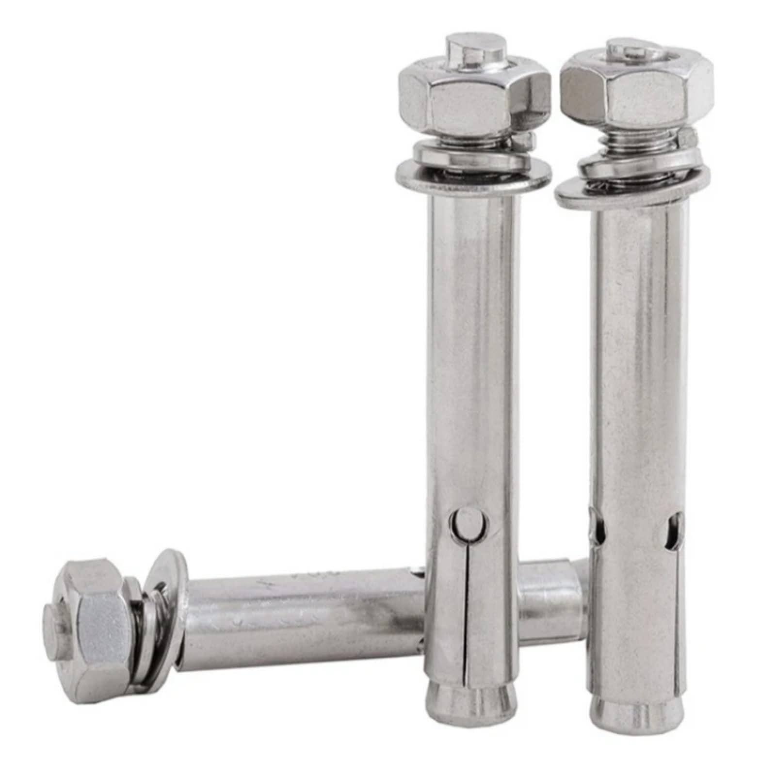 Pernos de expansión de acero inoxidable, Perno de anclaje tornillo 316 A4 for sujeción pared hormigón M6 M8 M10 M12(M8x60mm 2pcs)