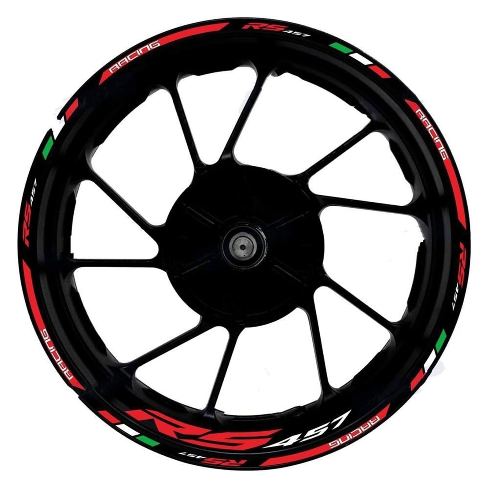 Motorrad-Rad-Aufkleber Wasserdicht 43,2 cm (17 Zoll) Felgenband Für RS457 RS 457(Color18)