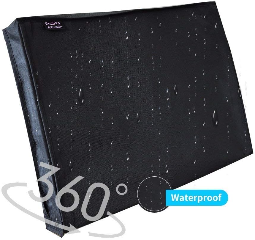 Outdoor 75" -78" TV Set Cover,Scratch Resistant Liner Protect LED Screen Best-Compatible with Standard Mounts and Stands (Black)