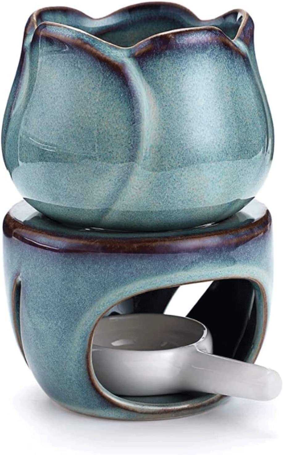 brûleur de Cire en céramique, Brûleur d'huiles essentielles en céramique, diffuseur de Parfum, bougeoir for décoration intérieure
