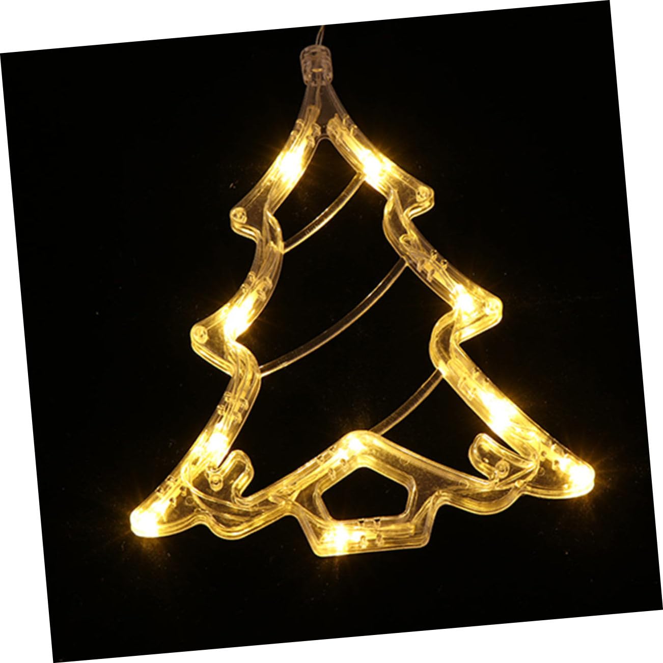 Alipis 3Pcs Suction Cup LED Xmas Decor Lights Adorable Christmas Ambience Lamps for Home Store Decoration for Holiday Parties Creates Warm Cheerful Atmosphere