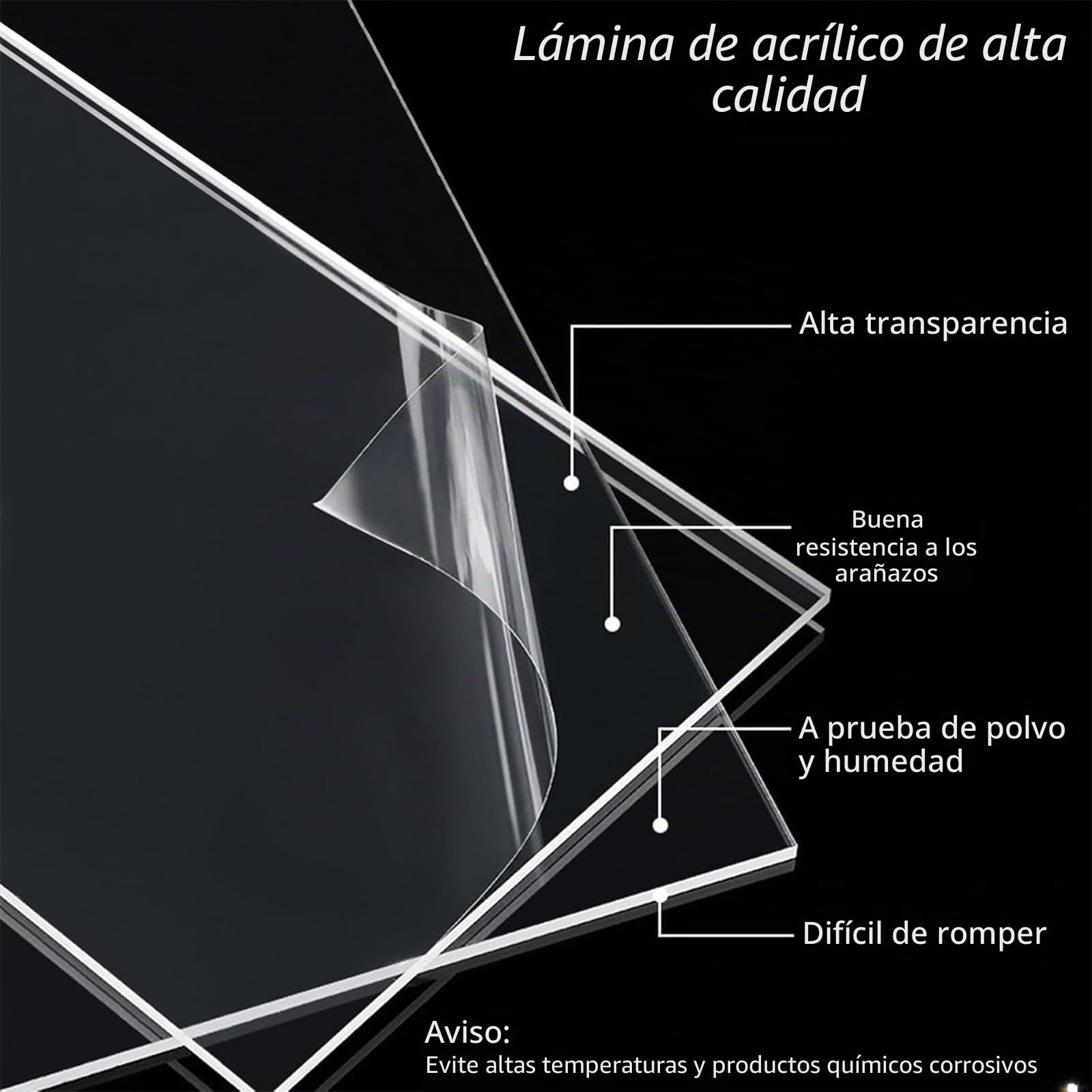 Vitrina de acrílico para The Lord of The Rings: Barad-deûr para Lego 10333, caja de almacenamiento transparente a prueba de polvo (modelo no incluido) (transparente 2MM)