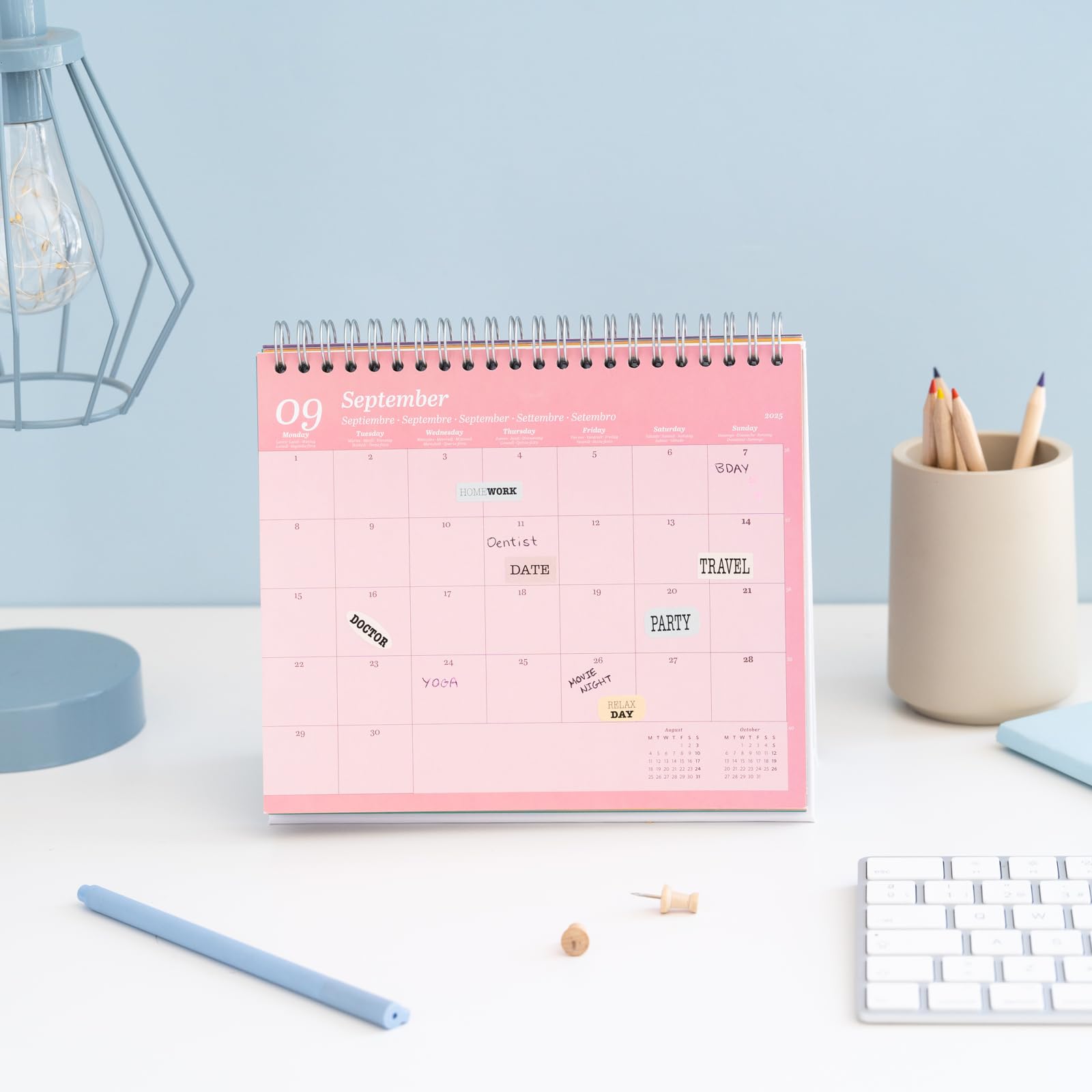 Grupo Erik Desk Calendar 2025 - Frida Kahlo | 8 x 7 inches - 20 x 17 cm | 12 Month Desk Planner, Desktop Calendar 2025 | Frida Kahlo Calendar 2025, Frida Kahlo Gifts