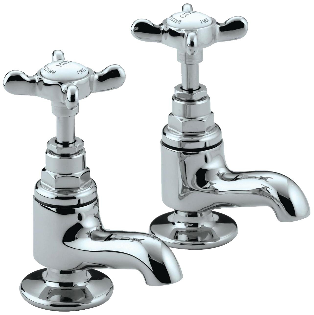 Bristan N VAN C CD 1901 Vanity Basin Pillar Taps - Chrome