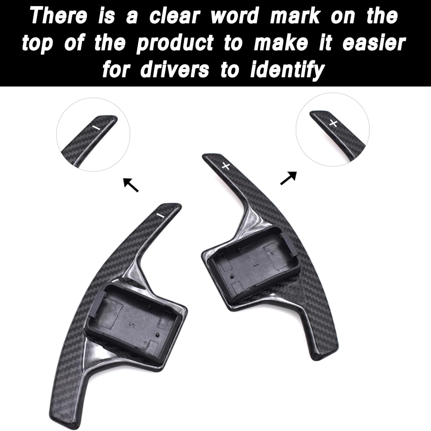 1 Pair Carbon Fiber Steering Wheel Shift Paddle Extended Shifter Cover for Nissan GTR Car Accessories