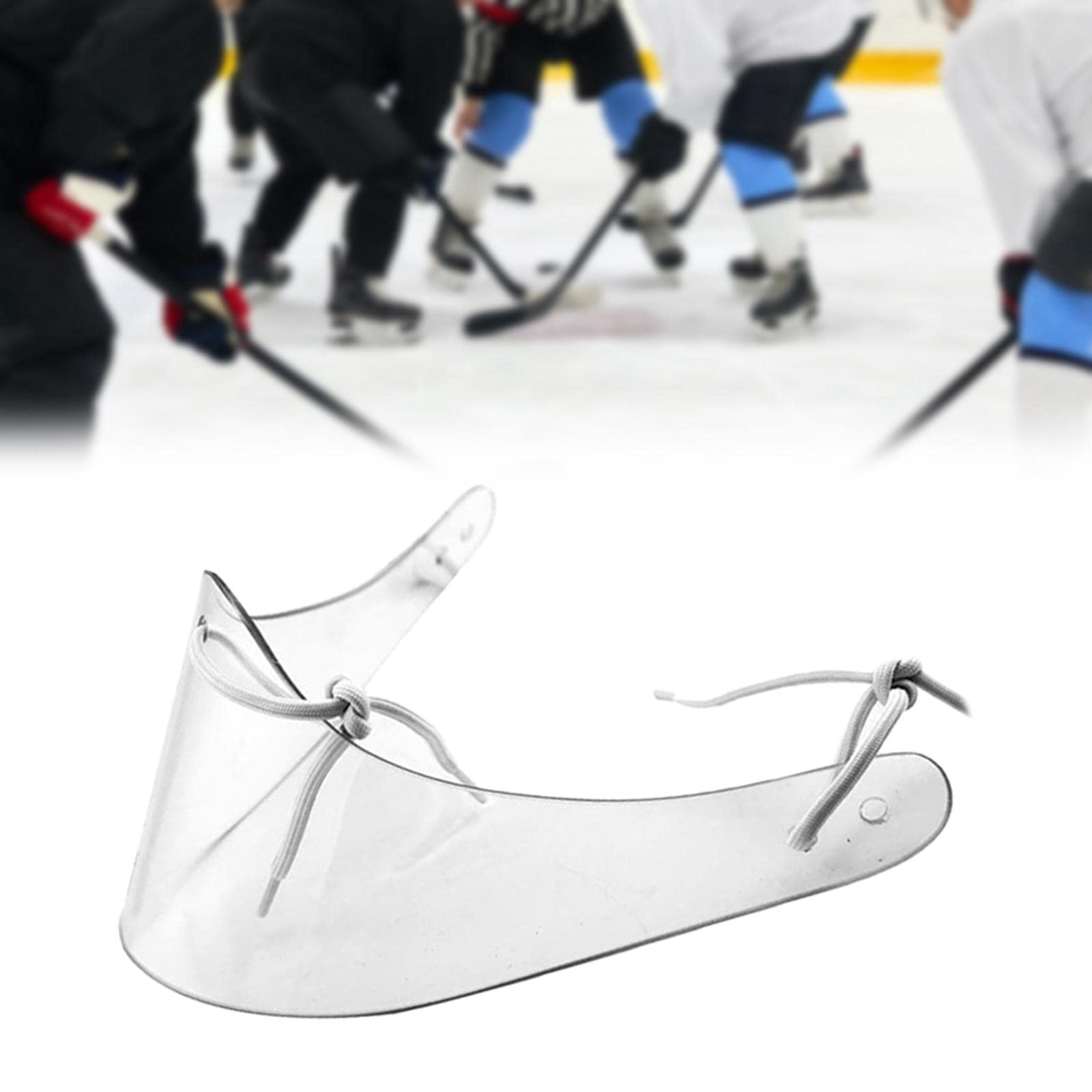 Generic Casco de portero de hockey sobre hielo unisex para adultos con equipo de protección para el cuello