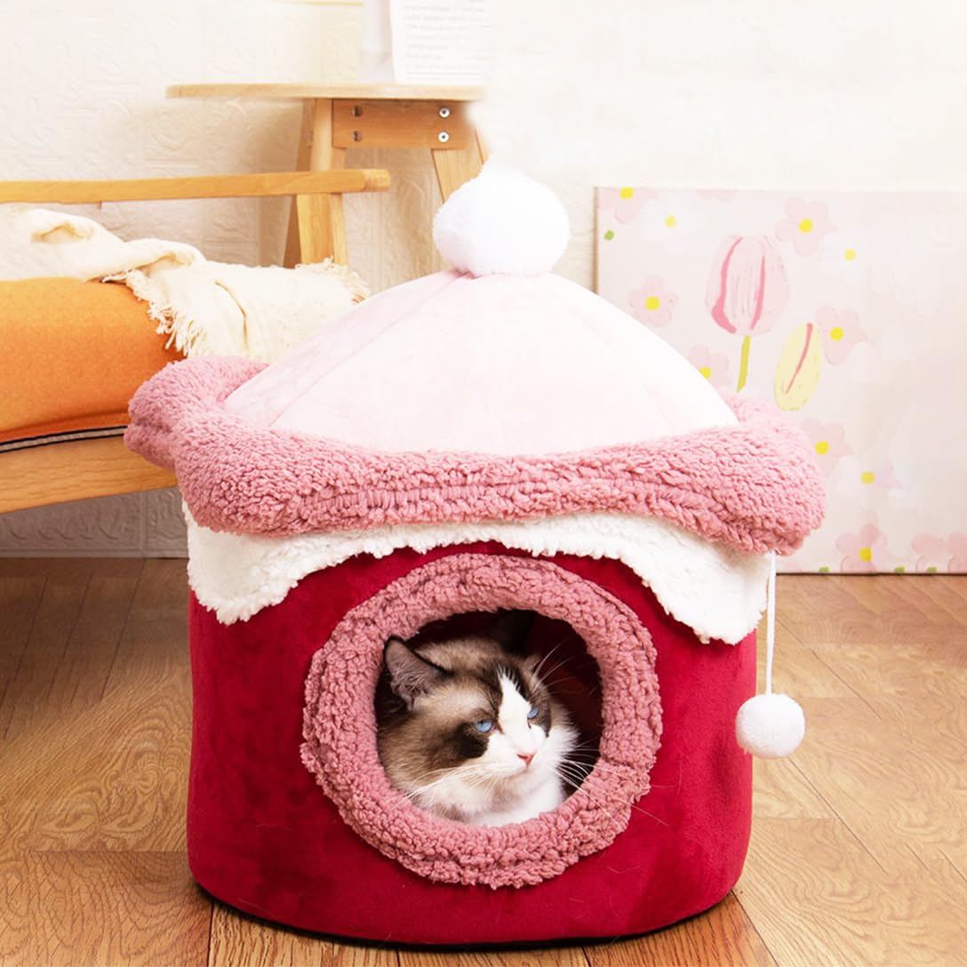 Amazon | ペットハウス ペットベッド 犬 猫 家 室内 かわいい 洗える