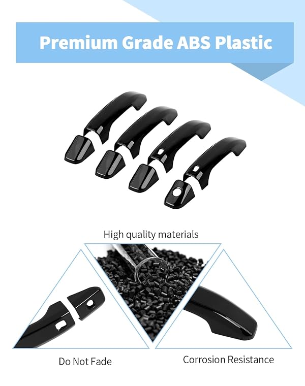 Voodonala Black Door Handle Cover Trim Compatible with Chevy Colorado & GMC-Canyon 2023 2024 2025 (with Smart Key Hole) by Voodonala - Used condition - Image 5