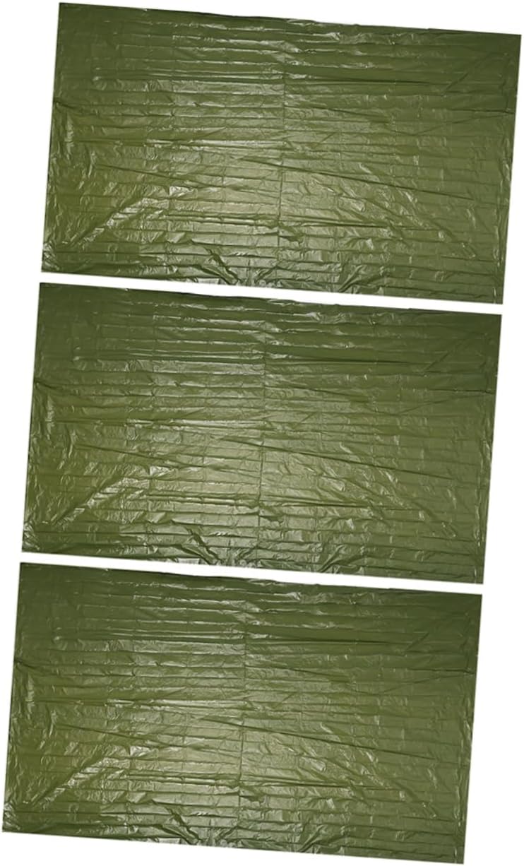 3pcs Emergency Blanket Kit Multi-use Survival Warm Blanket for Camping Hiking Outdoor Activities