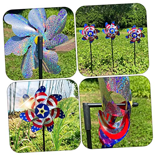 Sosoport 4 Unidades De Moinho De Para Pássaros Dispositivo Refletor Espantador De Pássaros Dispositi