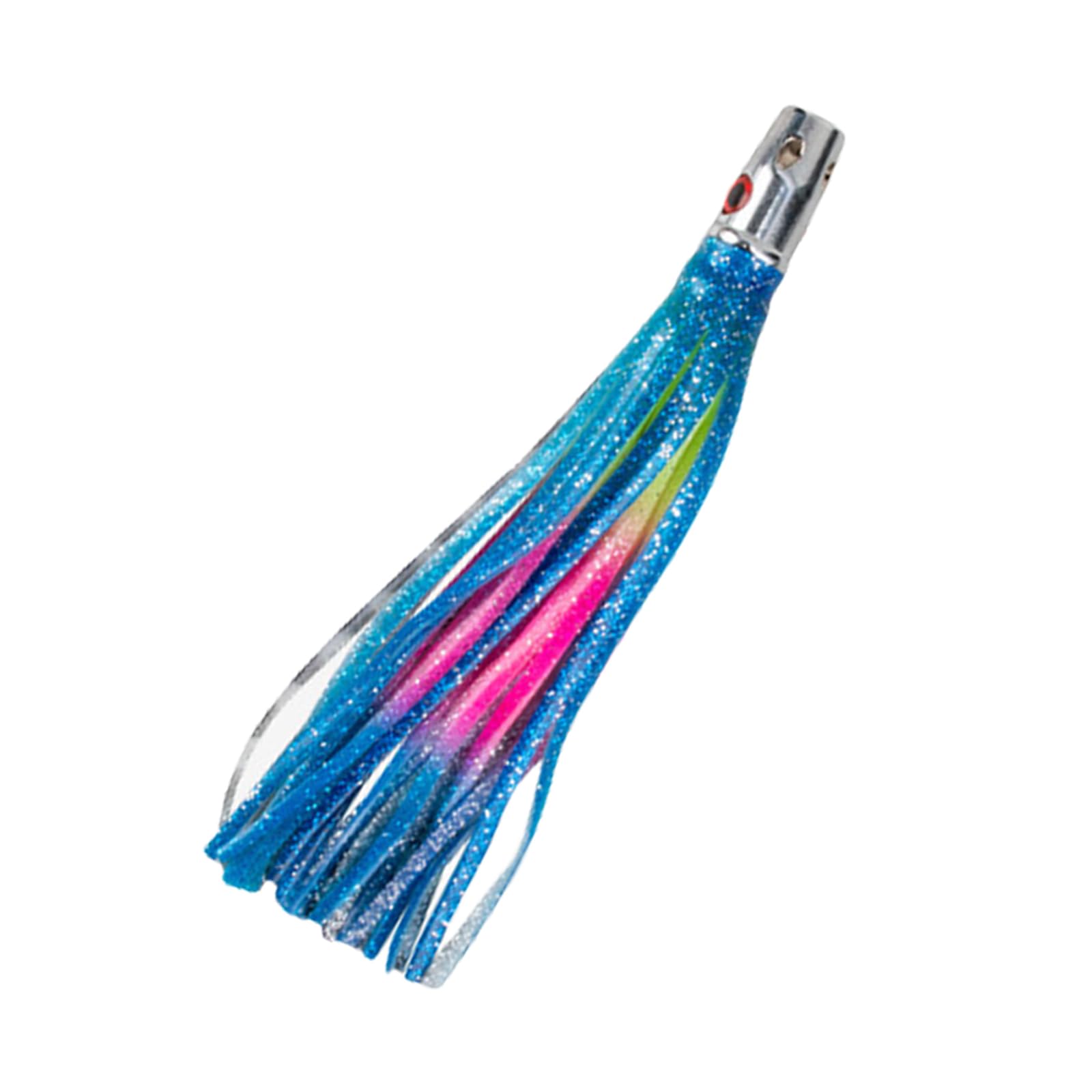 XuQiZZpp Fishing Lures Coppers Head Octopuses Squid Skirt Baits Saltwater Octopuses Fishing Lures Metal Jigs Head Skirts Lures