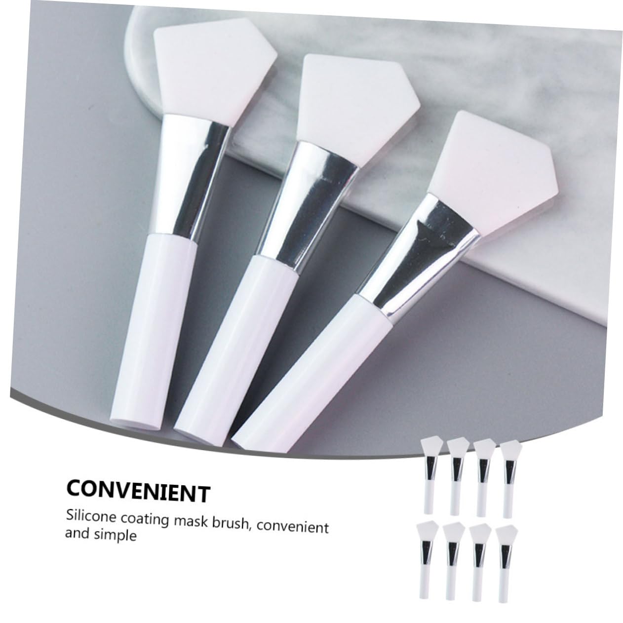 Ipetboom 24pièces Pinceaux Silicone Pour Masques Faciaux Outils Cosmétiques Pratiques Pour Application De Soins De Peau