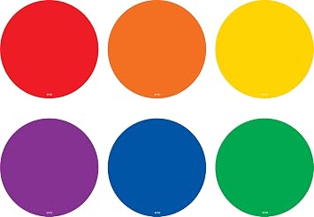 Spot On Carpet Markers Colorful Circles - 4"