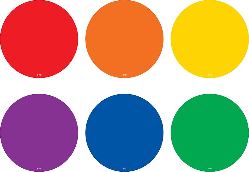 Teacher Created Resources Spot On Colorful Circles Carpet Markers 4-inch (TCR77048)