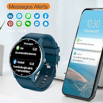 Fitness Tracker Con Ossigeno Nel Sangue E Pressione - Orologio Smart Sportivo Con Contapassi, Sonno E 50m Impermeabile Per Uomo E Donna - 4