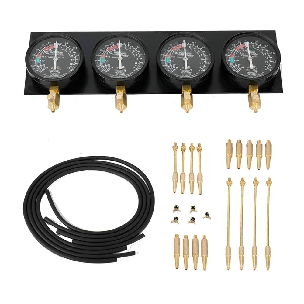 バキュームゲージ Amazon.co.jp: 8MILELAKE バキュームゲージ 4連バキュームゲージ