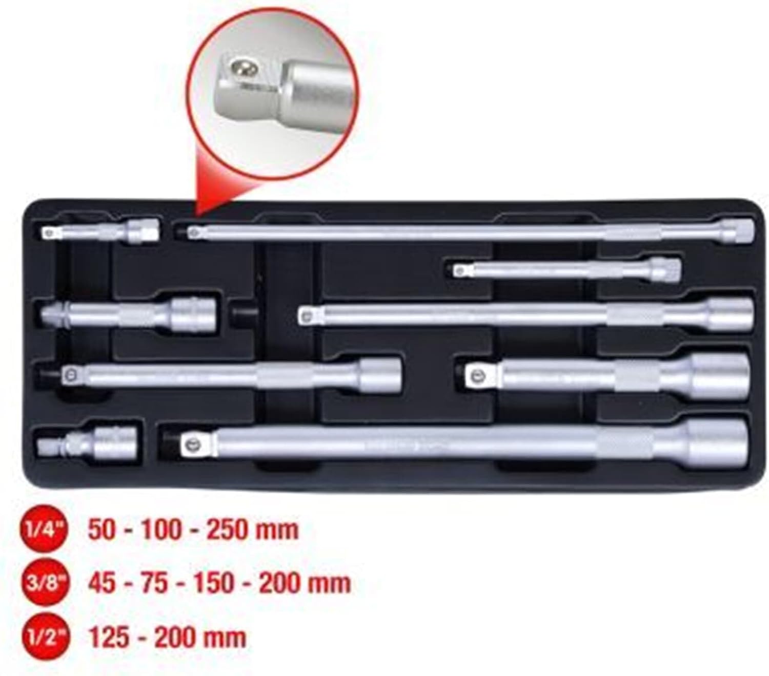 KS TOOLS Wobble Extension Set, 9 pcs