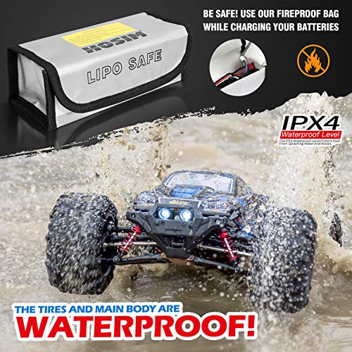 Hosim 1:12 46+ Kmh High Speed Rc Monster Trucks, 4Wd Large Size Rc Cars For Adults Boys - Radio Controlled Rc Off Road Electronic Hobby Grade Remote Control Cars 2 Batteries For 40+ Min Play #TOP3